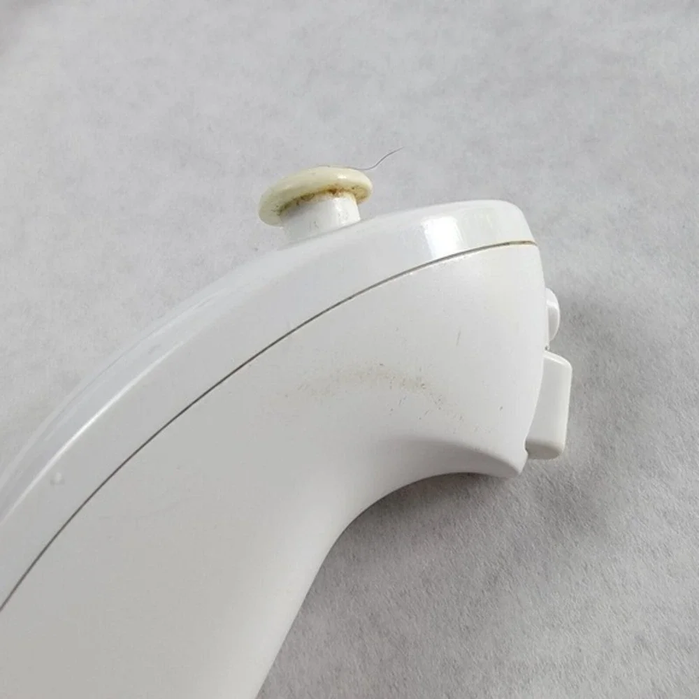 OEM Nintendo Wii Wheel &‎ 2 Nunchuck Controllers Bundle Tested Works Mario Kart